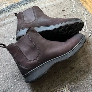 Vionic brown leather booties 8.5 39